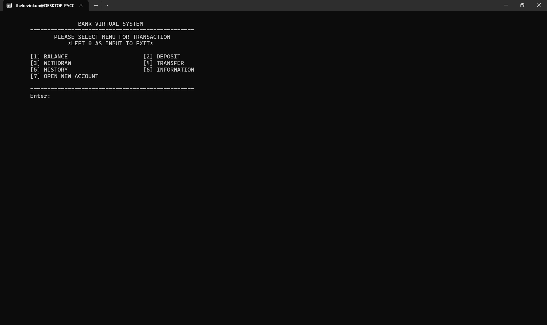 Bank Management System