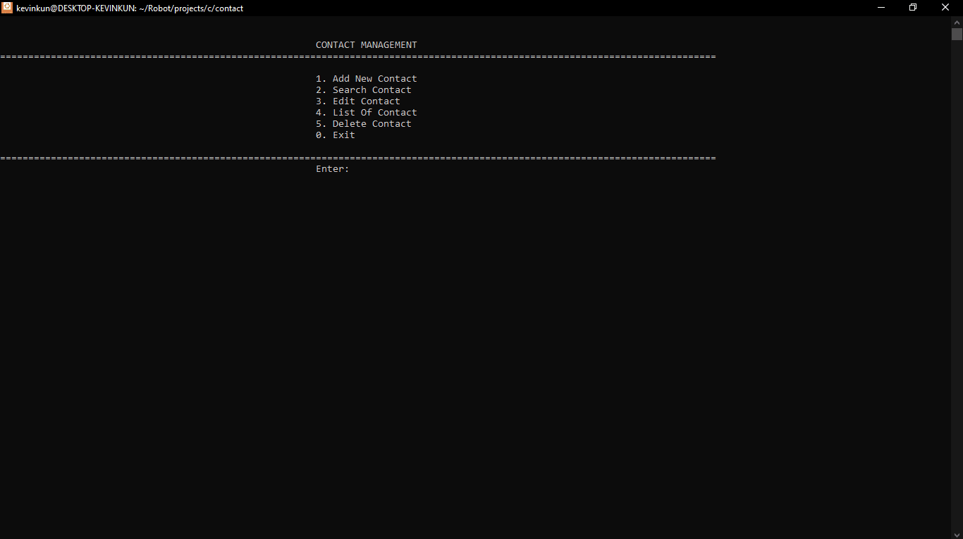Contact Management System